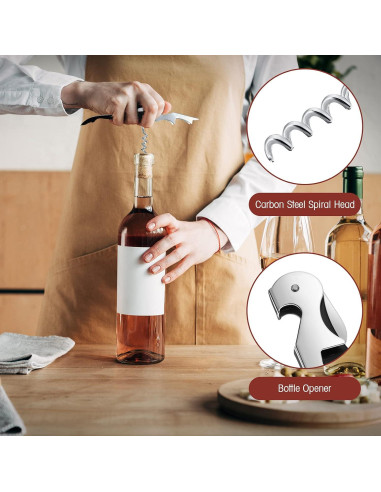 Abridor de Botellas Honoson Negro 16 Piezas Acero