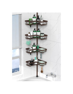 Organizador de Ducha Esquinero DAOYA 4 Niveles Acero Inoxidable