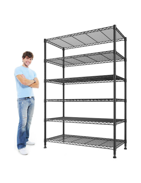 Estantería de Almacenamiento REIBII 75''H Metal 1200LBS 6 Niveles