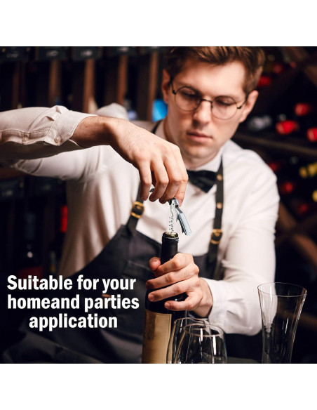 Abridor de Botellas Honoson Negro 16 Piezas Acero