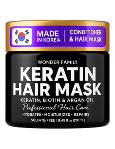 Mascarilla Capilar Wonder Family con Biotina 239g - Hidratante y Acondicionadora para Cabello Seco y Rizado