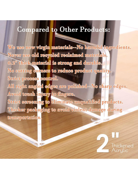 Soporte para Revistas Acrílico Transparente HeZone - 2 Piezas A4