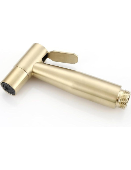 Rociador de Bidet de Mano Gaosin Oro Cepillado Agua Caliente