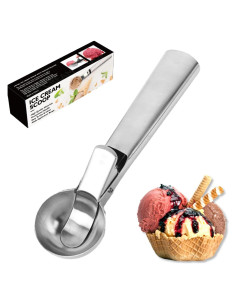 Cucharón de Helado ZKIRON Mediano Acero Inoxidable 60ml