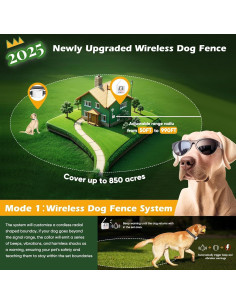 Cerca Inalámbrica para Perros NBSUN con Pantalla LCD 2025 2