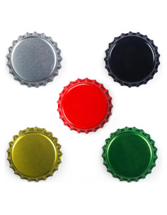 Tapa de Botellas de Cerveza 140 Unidades 5 Colores Asortidos