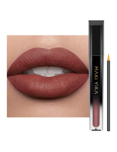Pintalabios Mate Marrón Nude MakiYika Larga Duración 32g