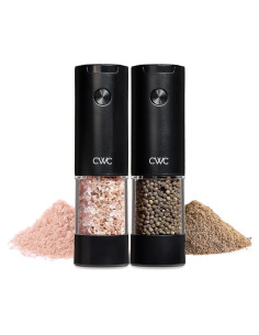 Set de 2 Molinillos Eléctricos de Sal y Pimienta COOK WITH COLOR, Negro