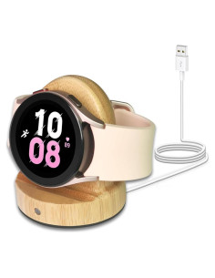 Base de Carga Inalámbrica Rápida para Samsung Galaxy Watch - Bambú