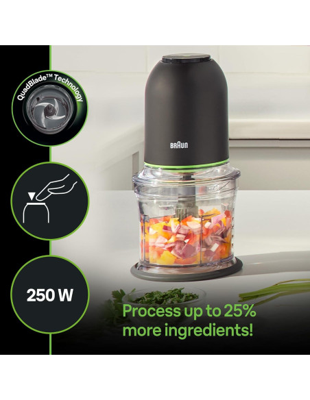 Procesador de Alimentos Braun EasyPrep 4 Tazas Negro