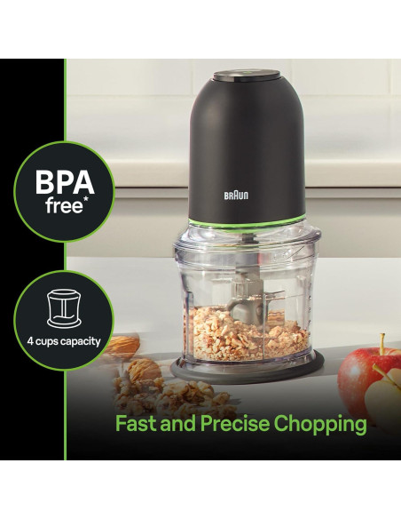 Procesador de Alimentos Braun EasyPrep 4 Tazas Negro