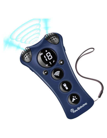 Entrenador Ultrasonido Ajustable PawBehave PB-CO8005 Azul