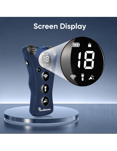 Entrenador Ultrasonido Ajustable PawBehave PB-CO8005 Azul