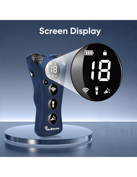 Entrenador Ultrasonido Ajustable PawBehave PB-CO8005 Azul