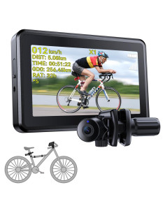 Cámara de Bicicleta FEISIKE con Pantalla HD 4.3" Inalámbrica