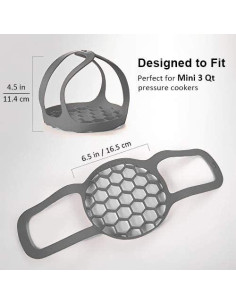 Sling de Silicona ddLUCK para Olla a Presión 3Qt Antiescaldante 2