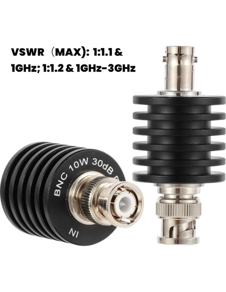 Atenuador Coaxial BNC 10W 10dB 50 Ohm DC-3GHz Profesional