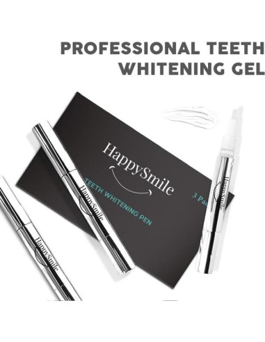 Conjunto de 3 Bolígrafos Blanqueadores HappySmile Premium