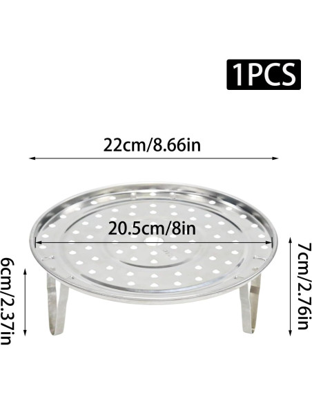 Estante de Vapor Yinluluna 22 cm Acero Inoxidable Multifuncional