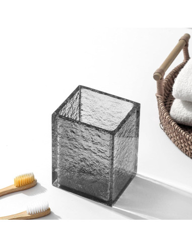 Juego de Accesorios de Baño Haocoott 4 Piezas Gris Resina
