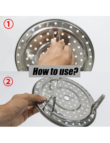 Estante de Vapor Yinluluna 22 cm Acero Inoxidable Multifuncional