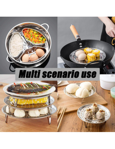 Estante de Vapor Yinluluna 22 cm Acero Inoxidable Multifuncional