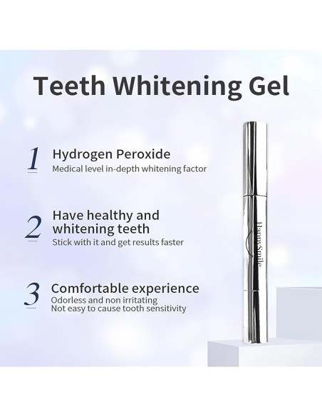 Conjunto de 3 Bolígrafos Blanqueadores HappySmile Premium