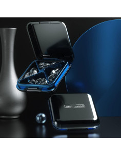 Organizador de Pastillas Dtouayz Negro 4 Compartimentos Impermeable 2