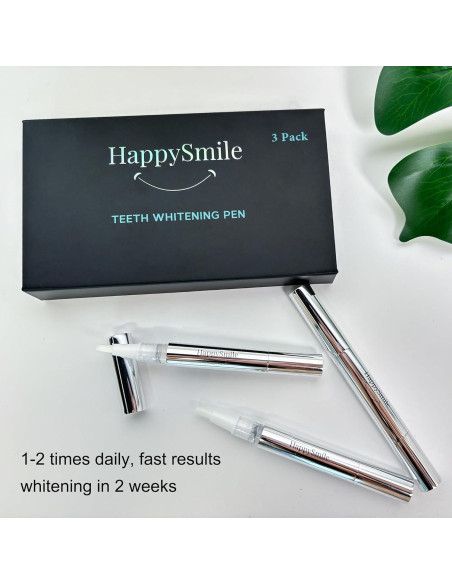 Conjunto de 3 Bolígrafos Blanqueadores HappySmile Premium