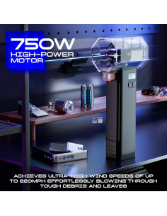 Secador Turbo Inalámbrico Turbozap TF64 750W 1.31kg 2