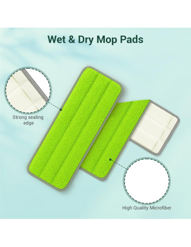 10 Almohadillas de Reemplazo para Mopa Libman 33x12.45cm