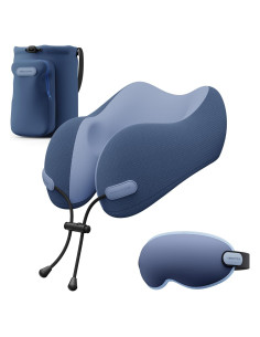 Almohada de Cuello Urnexttour Espuma de Memoria Azul 28x24cm
