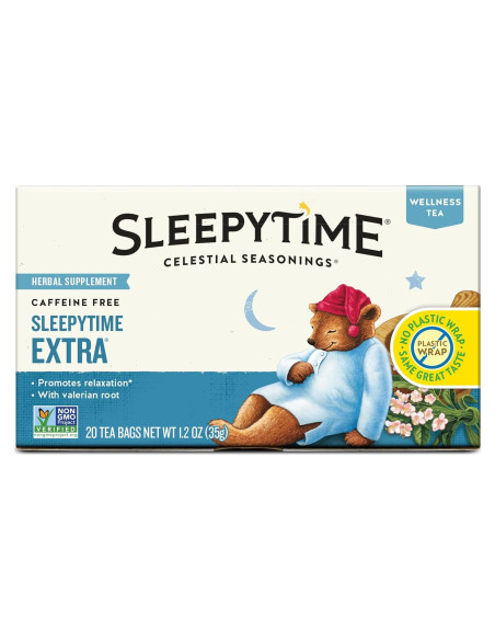 Té de hierbas Sleepytime Extra Celestial Seasonings 20 bolsas