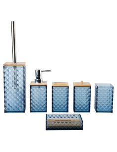 Juego de Accesorios de Baño Azul TUANYO 6 Piezas Acrílico