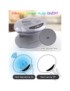 Secador de Uñas Kalolary 400W con Sensor Automático - Gris 2