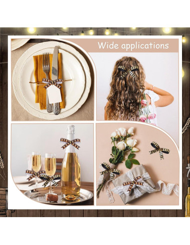 4 Rollos de Cinta Cheerupp Negro y Dorado para Manualidades