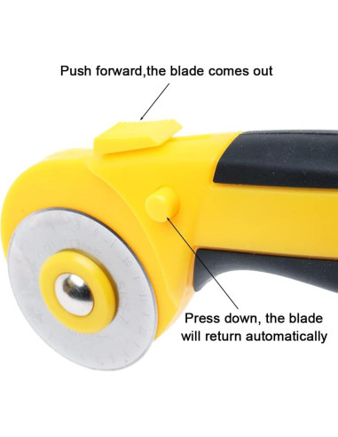 Cortador Rotativo 45mm AUTOTOOLHOME con 10 Cuchillas Repuesto
