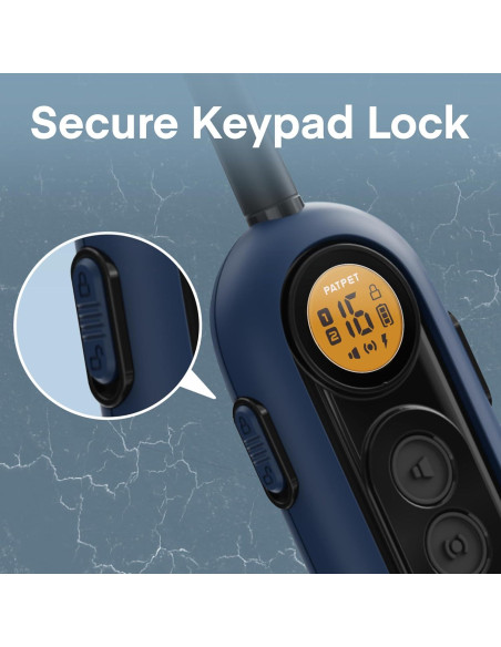 Collar de Entrenamiento PATPET para Perros 4.5-45 kg Azul