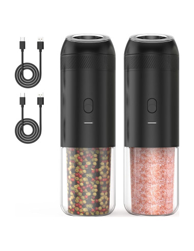 Juego de Molinillos Eléctricos de Sal y Pimienta CEVING 176ml
