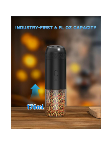 Juego de Molinillos Eléctricos de Sal y Pimienta CEVING 176ml