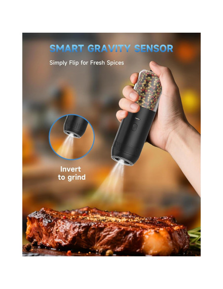 Juego de Molinillos Eléctricos de Sal y Pimienta CEVING 176ml