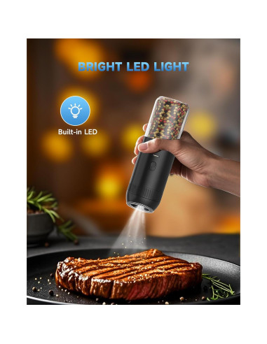 Juego de Molinillos Eléctricos de Sal y Pimienta CEVING 176ml