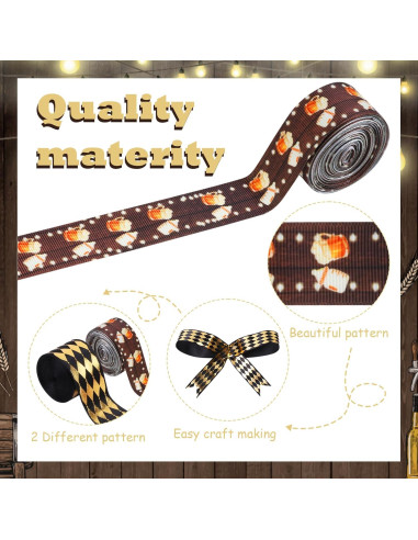 4 Rollos de Cinta Cheerupp Negro y Dorado para Manualidades