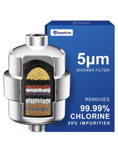 Filtro de Ducha Wheelton BLACKDIAMOND - Carbono Activado 0.32kg