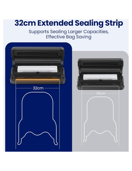 Máquina Selladora al Vacío SANBORA QH-25 7 en 1 con Cortador