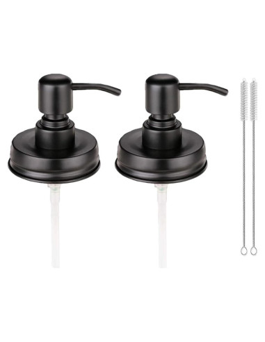 2 Tapas Dispensador Jabón Acero Inoxidable Watsango 16 oz