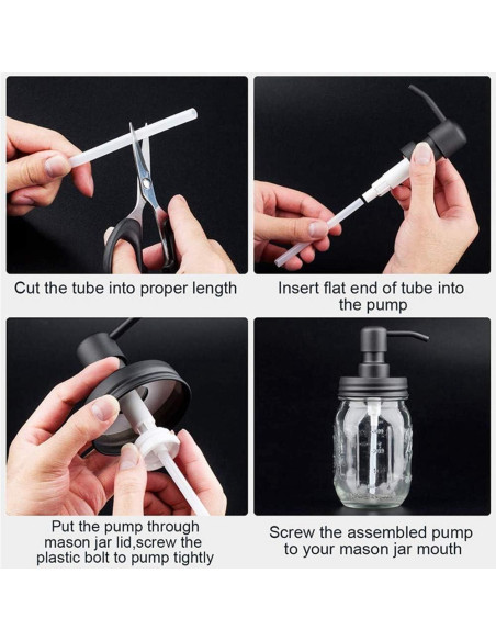 2 Tapas Dispensador Jabón Acero Inoxidable Watsango 16 oz