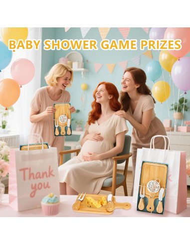 6 Sets de Premios para Baby Shower KBDHYY - Tablas de Queso y Regalo