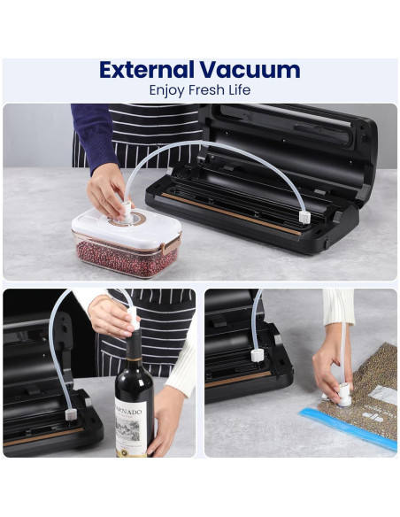 Máquina Selladora al Vacío SANBORA QH-25 7 en 1 con Cortador