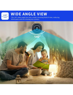 Cámara de Seguridad WiFi HD 1080P DUHPLL con Visión Nocturna 2